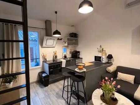 studio meublé+mezzanine