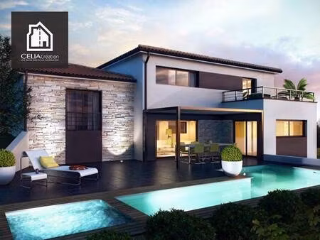 terrain avec maison neuve à vendre