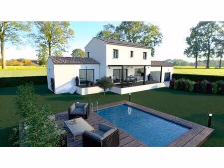 terrain avec maison neuve à vendre