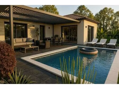 terrain avec maison neuve à vendre