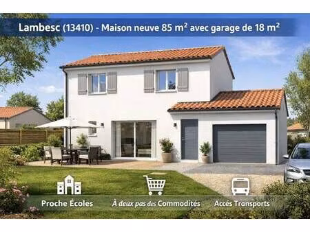 terrain avec maison neuve à vendre