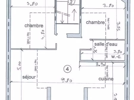 appartement 3 pièces avec parking