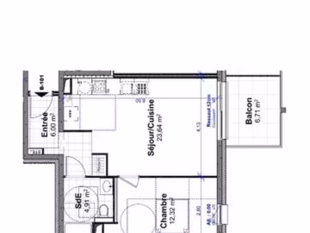 appartement 47m2 location