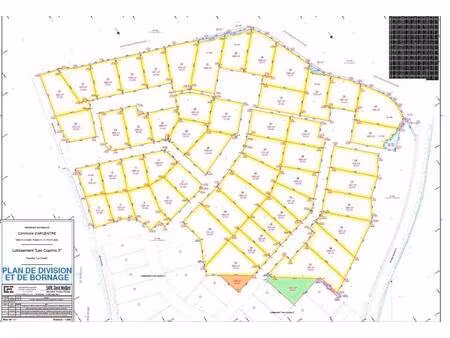 terrain constructible à vendre