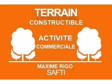 terrain constructible à vendre