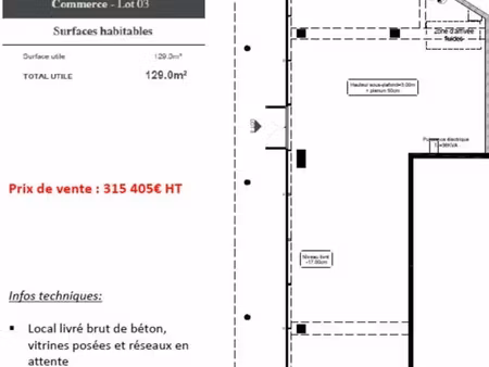 local commercial a vendre