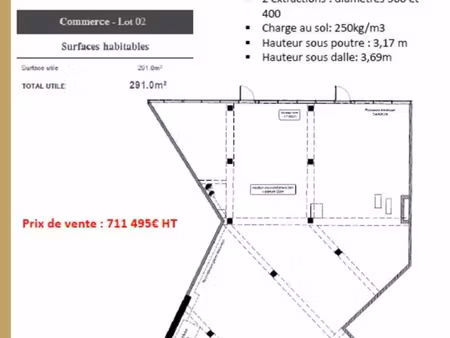local commercial a vendre