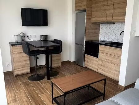 studio meublé avec balcon  cave et parking