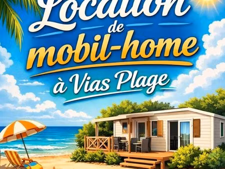 1️⃣ mobil-home tout confort à vias