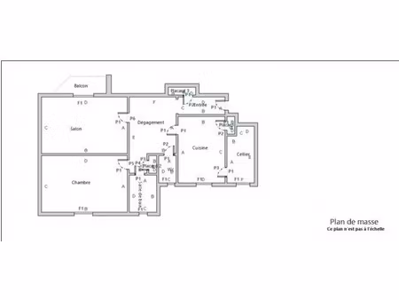 rue des teinturiers à st-etienne  appartement t2 bis de 62.34 m²
