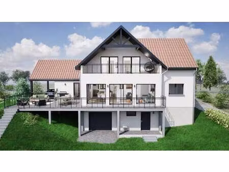 terrain avec maison neuve à vendre