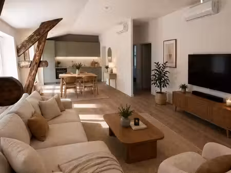 appartement rénové de 87 m² avec garage coeur de yenne
