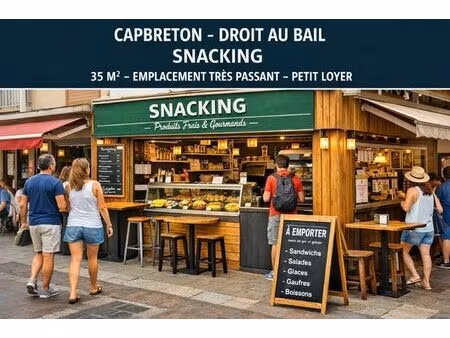 vente commerce 1 pièce 35 m² capbreton (40130)