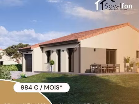 terrain avec maison neuve à vendre