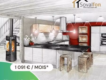 terrain avec maison neuve à vendre