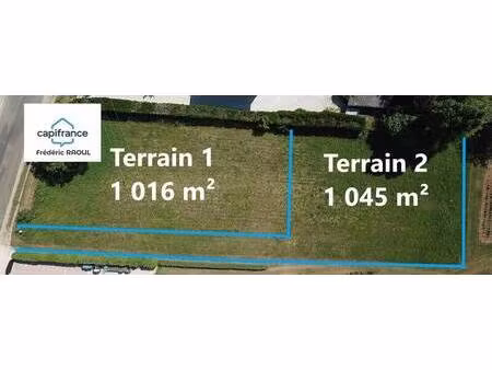 terrain constructible à vendre