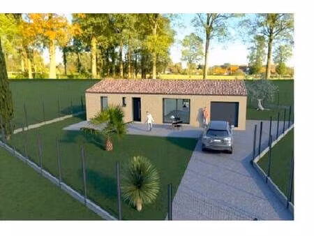 terrain avec maison neuve à vendre