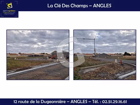 vente terrain 422 m² angles (85750)