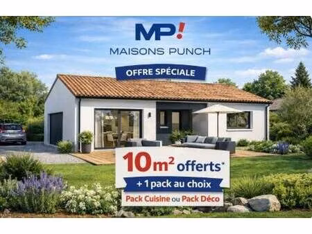 terrain avec maison neuve à vendre