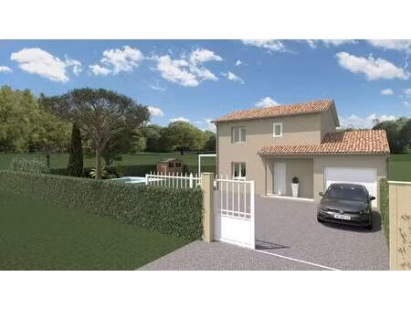 terrain avec maison neuve à vendre