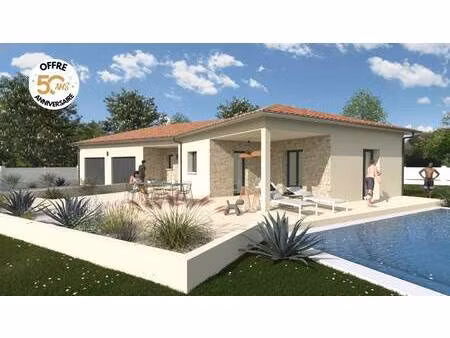 terrain avec maison neuve à vendre