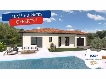 terrain avec maison neuve à vendre