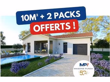 terrain avec maison neuve à vendre