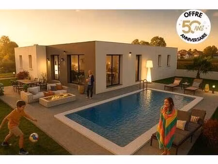 terrain avec maison neuve à vendre