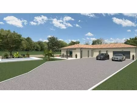 terrain avec maison neuve à vendre