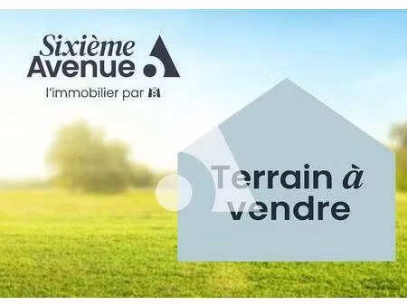 terrain constructible viabilisé à vendre