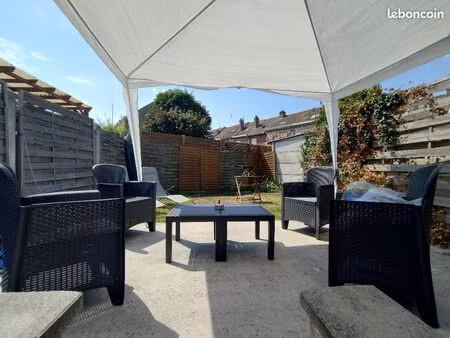 appartement t2 meublé avec terrasse et jardin. quartier nungesser
