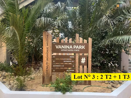 lot n°3 de 3 appartements (1 t3 et 2 t2) dans un immeuble à corte