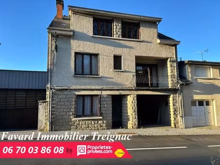 a saisir . maison avec grand atelier et bureau ? 4 chambres ? centre treignac