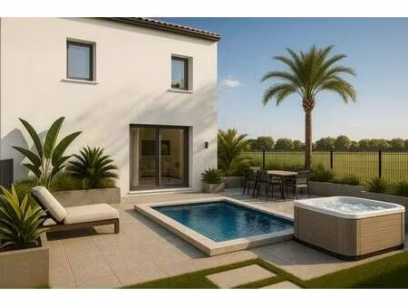 terrain avec maison neuve à vendre