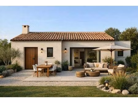 terrain avec maison neuve à vendre