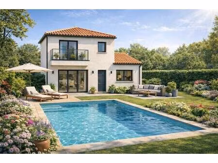 terrain avec maison neuve à vendre