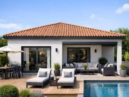 terrain avec maison neuve à vendre