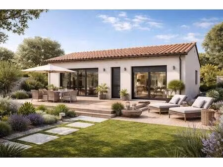 terrain avec maison neuve à vendre