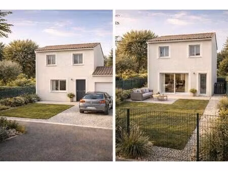 terrain avec maison neuve à vendre