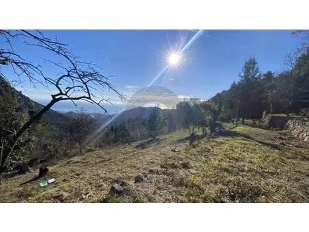 terrain non constructible à gorbio: vue panoramique