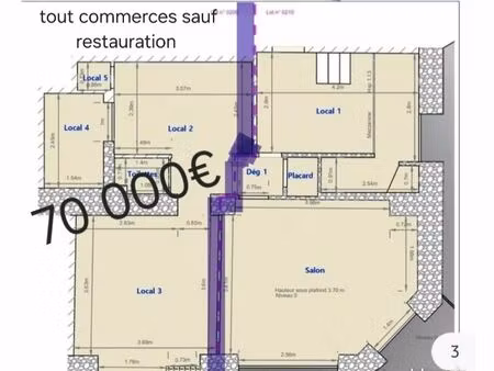 local commercial- a vendre- frontière monaco