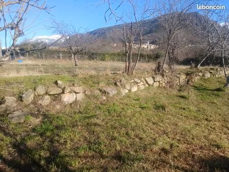 belle et rare parcelle constructible à clans 45 minutes de nice   isola  auron