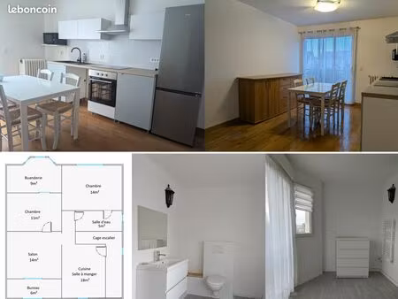 appartement t3 meublé 75m2 carrez