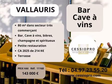 bar 80 m² vallauris