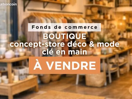 concept store déco & mode clé en main 45m2