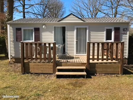 terrain avec mobilhome à vendre