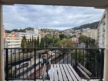 vente nice riquier - trois pièces etage elevé - balcon - parking