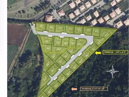 terrain constructible viabilisé à vendre
