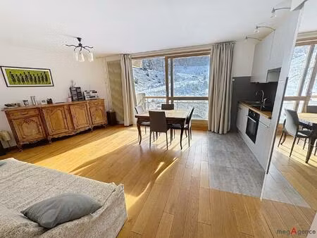 vue imprenable sur les pistes de ski