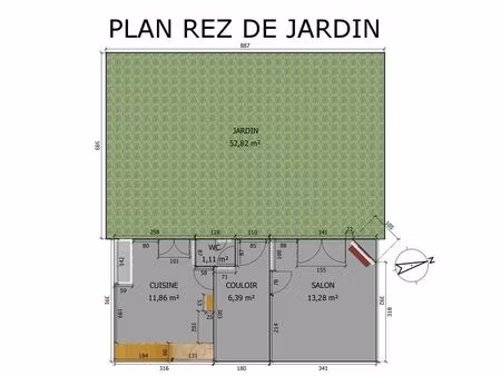 location maison 3 pièces 70 m² à gentilly (94250)
